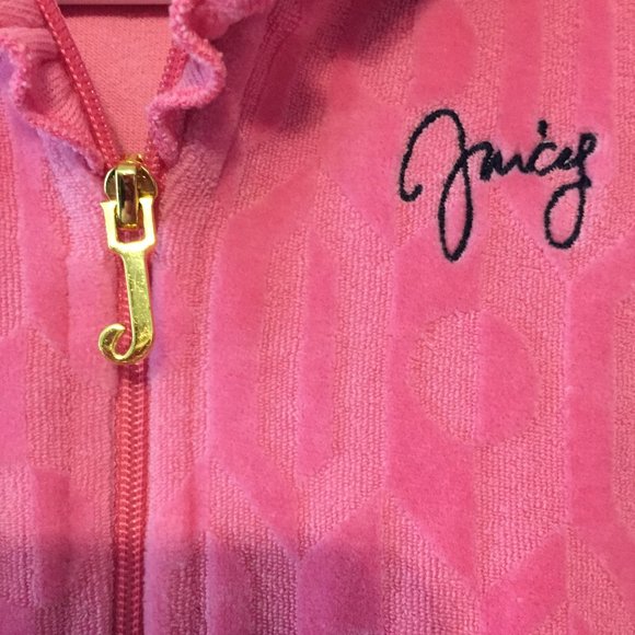 Juicy Baby Girl's Hooded Cover-Up 18-24 Months - Picture 4 of 8